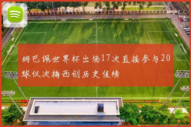 姆巴佩世界杯出场17次直接参与20球仅次梅西创历史佳绩